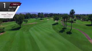 Indian Wells Golf Resort Celebrity Course  Hole 1 [upl. by Ajani]