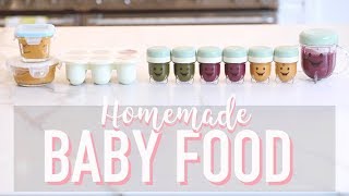 HOW TO MAKE BABY FOOD HOMEMADE PUREES  Angela Lanter [upl. by Swayne169]