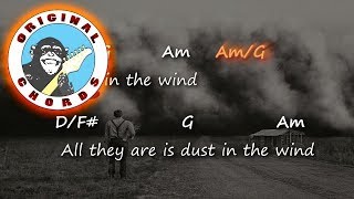 Kansas  Dust In The Wind  Chords amp Lyrics [upl. by Adele931]