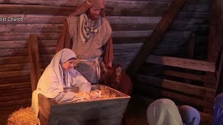 Local church brings Christmas to life with live nativity scene [upl. by Kenlee]