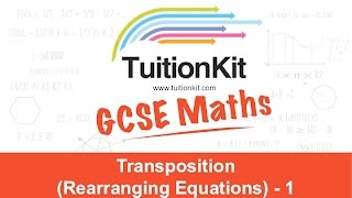 Transposition Rearranging Equations  1 [upl. by Llyrat]