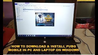 How to Download amp Install PUBG Mobile On PCLaptop In Windows 7810 Easy And Fast Method [upl. by Rokach]