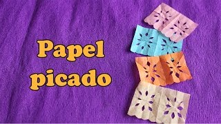 Papel Picado Miniatura  Diseños Faciles [upl. by Gerdi]