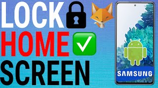 How To Lock Home Screen Layout on Samsung Galaxy Phones [upl. by Trahurn789]