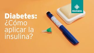 Diabetes ¿Cómo aplicar la insulina  Clínica Alemana [upl. by Gun]