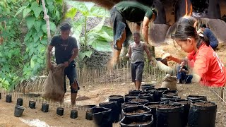 ramai membantu pengerjaan mini garden semakin menyala warta petani muda hidup di hutan [upl. by Sivrahc497]