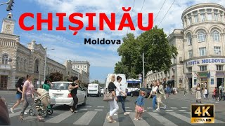 CHIȘINĂU Moldova  Dash Cam Driving Tour 4K UHD  Part 1 [upl. by Hennebery]