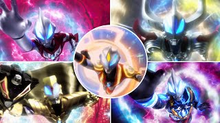 Ultraman Geed All Transformations Geed primitive  Galaxy rising [upl. by Atilamrac658]