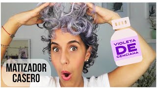 ME MATIZO LAS CANAS CON VIOLETA DE GENCIANA Gray hair [upl. by Ifok]