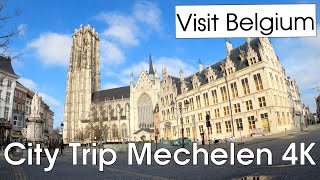 Visit MechelenMalines Belgium 4K  Virtual Sightseeing [upl. by Premer]