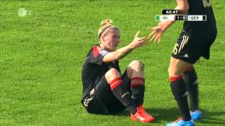 Frauenfussball WM 2019 Quali Deutschland Färöer 1 Halbzeit [upl. by Robinett906]