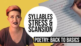 Scansion How to Identify Stressed and Unstressed Syllables [upl. by Ardnikat]