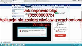 Jak naprawić błąd 0x000007b Aplikacja nie została właściwie uruchomiona Windows [upl. by Eedissac]