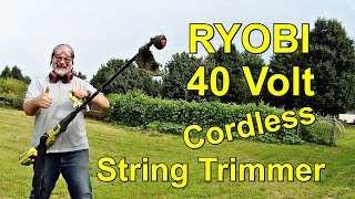 WORTH THE COST The RYOBI Expand It 40V Cordless String Trimmer  Unboxing and Review  RM00134 [upl. by Ariuqahs]