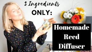 Homemade Reed Diffuser  3 Ingredients Only [upl. by Ellennahc758]