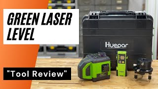 Huepar DT03CG laser level kit  Overview and Use on a few projects [upl. by Anailuig774]