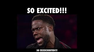 Kevin Hart So Excited Irresponsible Tour Meme And GIF [upl. by Aseen]