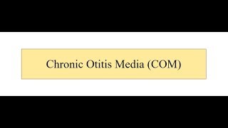 Chronic Otitis Media [upl. by Aimik]