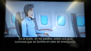 Iberia new Safety Video onboard A340600 aircraft [upl. by Pryor]