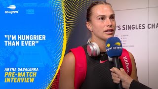 Aryna Sabalenka PreMatch Interview  2024 US Open Quarterfinal [upl. by Bellamy]