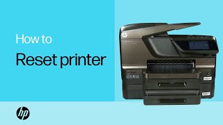 How to Reset your HP Printer  HP Printers  HP Support [upl. by Elyrad]