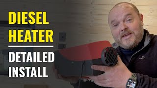 Camper van conversion  How to install a diesel heater [upl. by Mathian]