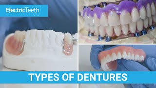 Type of dentures amp false teeth [upl. by Millie363]