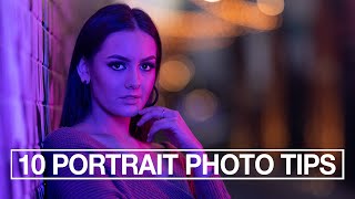 10 Portrait Photography Tips for Beginners [upl. by Tremaine]