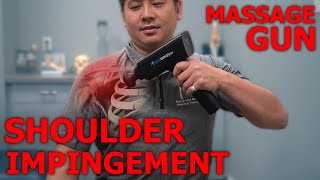 How To Use A Massage Gun For SHOULDER PAIN  Physical Therapist Teaches [upl. by Shalne]