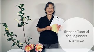 Ikebana Flower Arrangement Tutorial [upl. by Alegnatal]