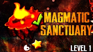 FIRE GAUNTLET quotMAGMATIC SANCTUARYquot 100 Complete  LEVEL 1  GEOMETRY DASH 21 [upl. by Athal282]