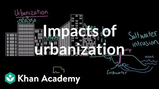 Impacts of Urbanization AP Environmental science Khan Academy [upl. by Anoit]