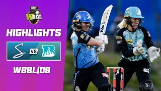 Adelaide Strikers v Brisbane Heat  WBBL09 [upl. by Eerrehs]