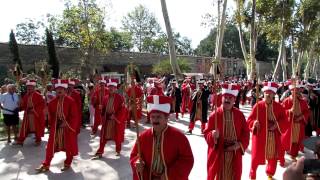 Ottoman military band marching into Topkapi Palace [upl. by Avie]