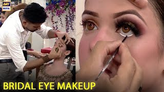 The Perfect Bridal Eye Makeup Tutorial  Kashif Aslam [upl. by Sillert40]