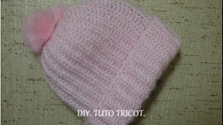 DIY TUTO TRICOT BONNET EN CÔTES ANGLAISES [upl. by Jasmin]