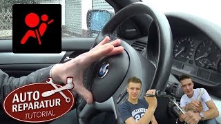 Airbag ausbauen  Sportlenkrad ausbauen  BMW E36 E46 E39 X3 X5  DIY Tutorial [upl. by Dworman]