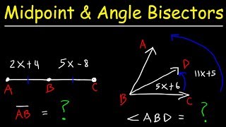 Angle Bisector Theorem  Midpoints amp Line Segments [upl. by Unders366]