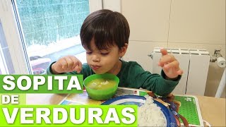 Sopita de Verduras para niños muy fácil [upl. by Ardnuek322]