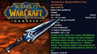 How to Get Thunderfury Blessed Blade of the Windseeker in Classic WoW [upl. by Row]