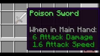 【Minecraft】How to Make a Custom Sword in 4 commandsPoison Sword [upl. by Kyrstin]