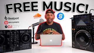 Where Do DJs Get Their Music In 2024   FREE MUSIC PACK [upl. by Agretha675]