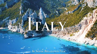 Italy 4K  Scenic Relaxation Film With Calming Music [upl. by Rialcnis910]