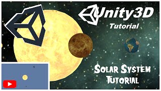 Solar System Simulation Unity 3D Tutorial [upl. by Vargas]