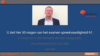 EXAMENTRAINER A1  Spreken  30 vragen  set 1 2025 [upl. by Mosenthal]