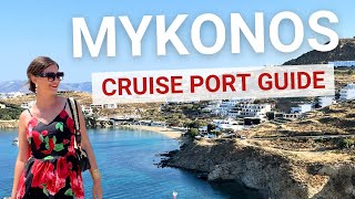 Mykonos Greece Cruise Port  Best Things to Do in Mykonos Town 4K [upl. by Calen]