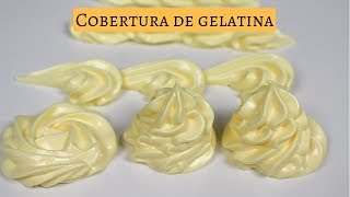 Cobertura de Gelatina para Bolos FÁCIL E ECONOMICA  chef léo oliveira [upl. by Tessil308]