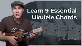 Ukulele Chords For Beginners  A D E amp Variations [upl. by Yolane]