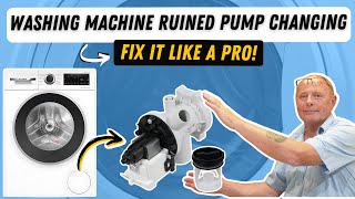 How to change a washing machine pump Balay Bosch Neff amp Siemens [upl. by Allred]