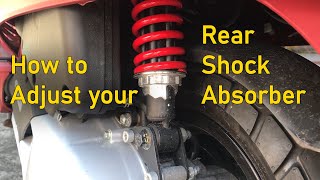 How to Adjust your Rear Shock Absorber [upl. by Atiuqahc]